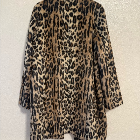Topshop Animal Print Faux Fur Jacket - Picture 3 of 5